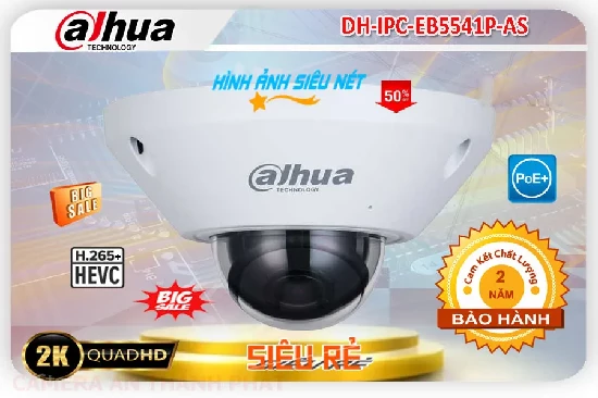 Lắp đặt camera tân phú DH-IPC-EB5541P-AS Camera An Ninh Dahua