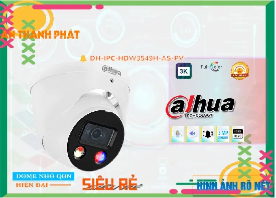 Lắp đặt camera tân phú Camera An Ninh  Dahua DH-IPC-HDW3549H-AS-PV Sắc Nét