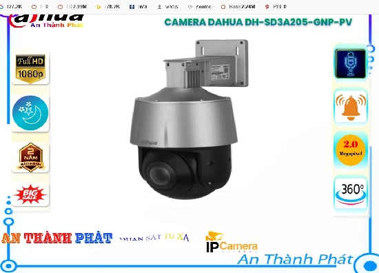 Lắp đặt camera tân phú Camera DH-SD3A205-GNP-PV Sắc Nét