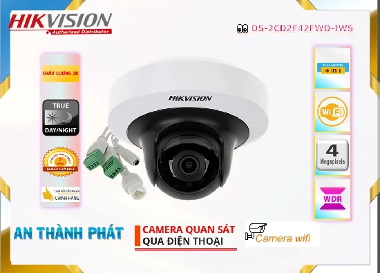 Lắp đặt camera tân phú Camera An Ninh  Hikvision DS-2CD2F42FWD-IWS Mẫu Đẹp