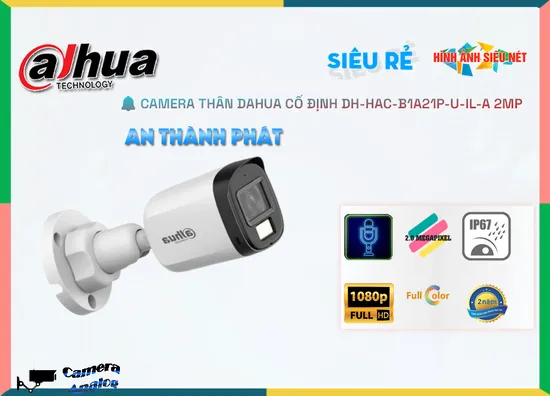 Lắp đặt camera Camera Dahua DH-HAC-B1A21P-U-IL-A