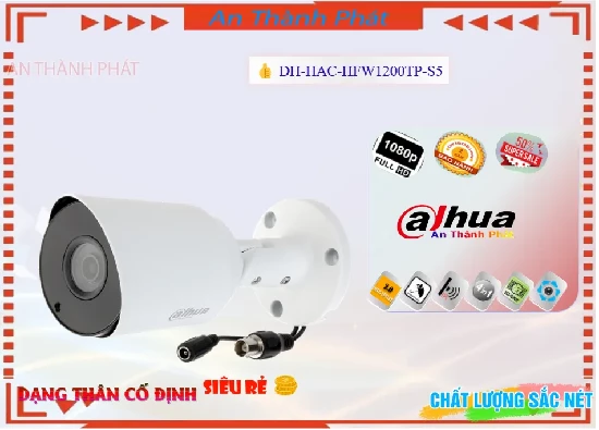Lắp đặt camera tân phú Camera  Dahua Thiết kế Đẹp DH-HAC-HFW1200TP-S5