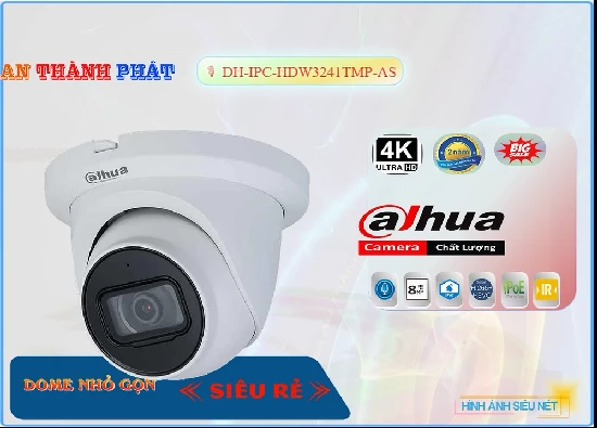 Lắp đặt camera tân phú DH-IPC-HDW3241TMP-AS Camera  Dahua Công Nghệ Mới