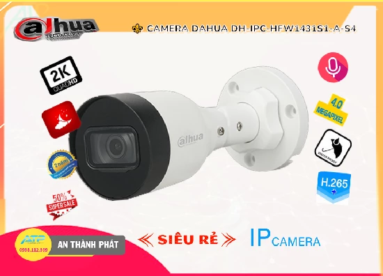 Lắp đặt camera tân phú DH-IPC-HFW1431S1-A-S4 Camera An Ninh Chất Lượng
