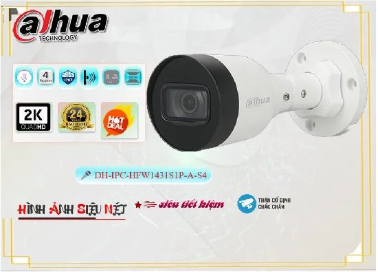 Lắp đặt camera tân phú Camera  Dahua Giá rẻ DH-IPC-HFW1431S1P-A-S4