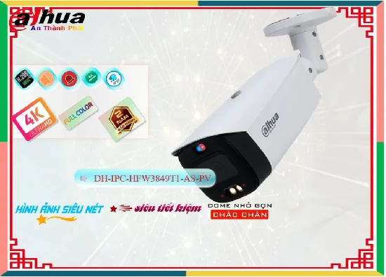 Lắp đặt camera tân phú Camera An Ninh  Dahua DH-IPC-HFW3849T1-AS-PV Giá rẻ