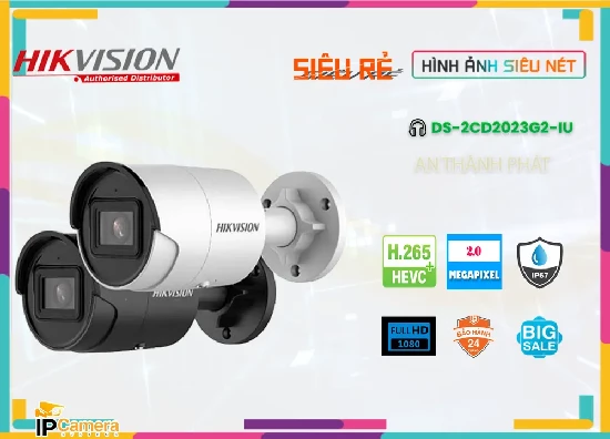Lắp đặt camera tân phú ❇  DS-2CD2023G2-IU Camera Giá rẻ  Hikvision