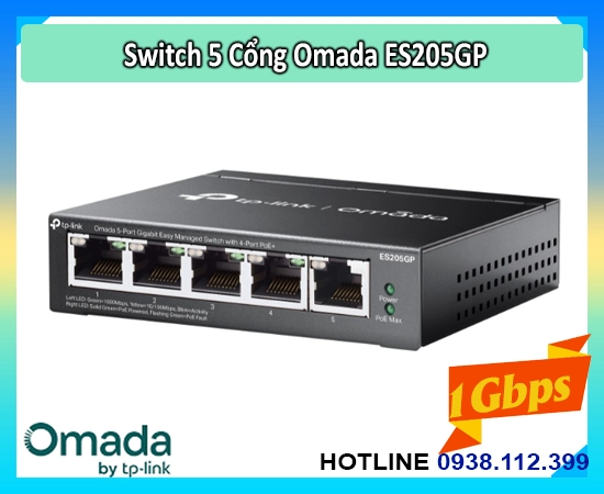 Lắp đặt camera Swtich 5 Port ES205GP