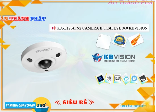 Lắp đặt camera tân phú Camera  KBvision KX-E1204FN2