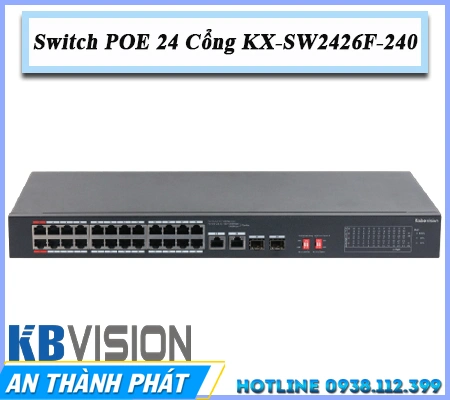 Lắp đặt camera Switch 24 Poe KX-SW2426F-240