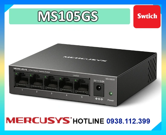 Lắp đặt camera Bộ Chia Mạng 5 Port MS105GS
