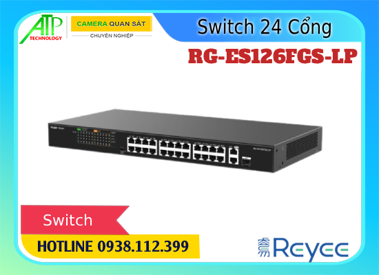 Lắp đặt camera Switch Ruijie RG-ES126FGS-LP