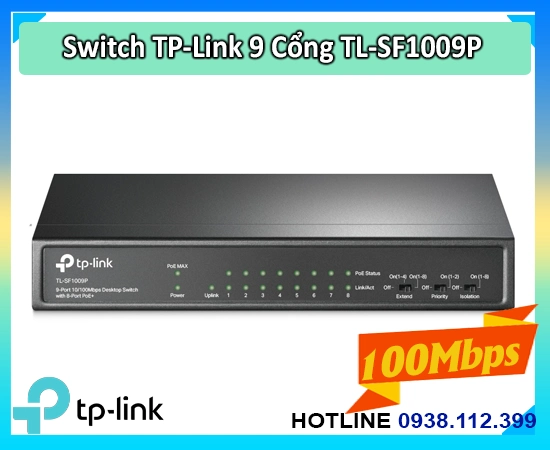 Lắp đặt camera Switch TP-Link TL-SF1009P