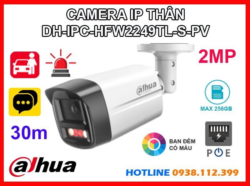 Lắp đặt camera DH-IPC-HFW2249TL-S-PV Camera Dahua (2MP)