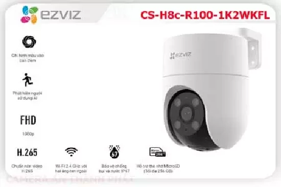 Lắp đặt camera tân phú Camera  Wifi Ezviz CS-H8c-R100-1K2WKFL Giá rẻ