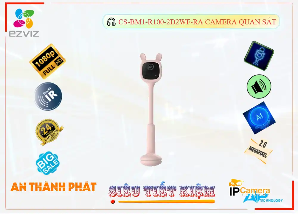 CS-BM1-R100-2D2WF-Ra sắc nét Wifi Ezviz