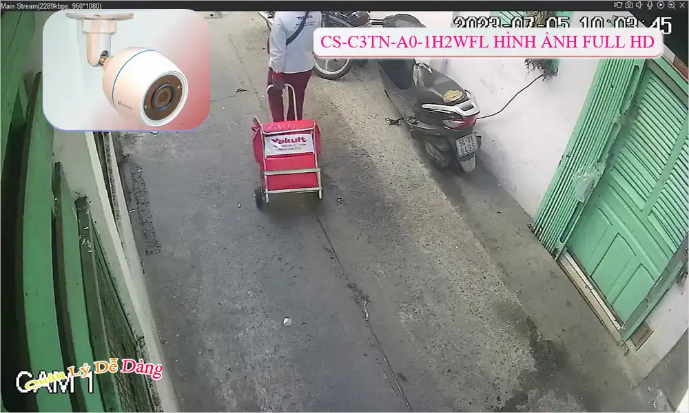 CS-C3TN-A0-1H2WFL sắc nét Wifi Ezviz