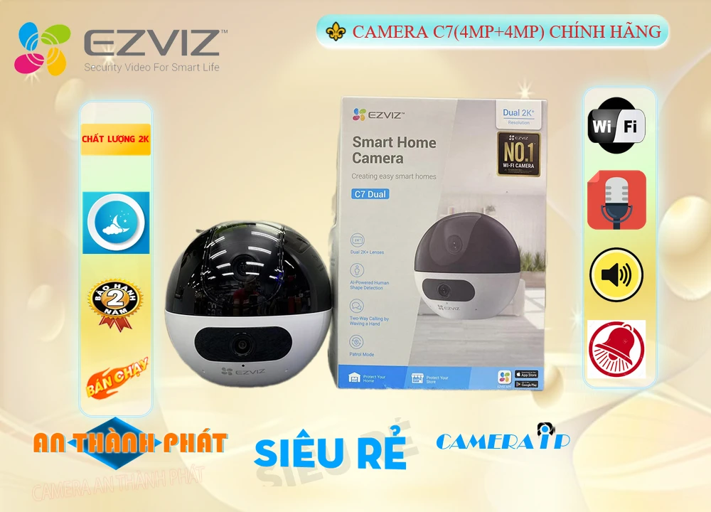 Camera Ezviz CS-C7(4MP+4MP) Camera An Ninh Giá rẻ Camera Ezviz CS-C7(4MP+4MP) Camera An Ninh Giá rẻ
