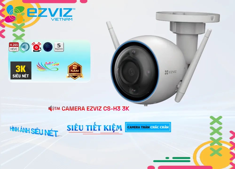 Camera Wifi EZviz CS-H3-3K Camera Wifi EZviz CS-H3-3K