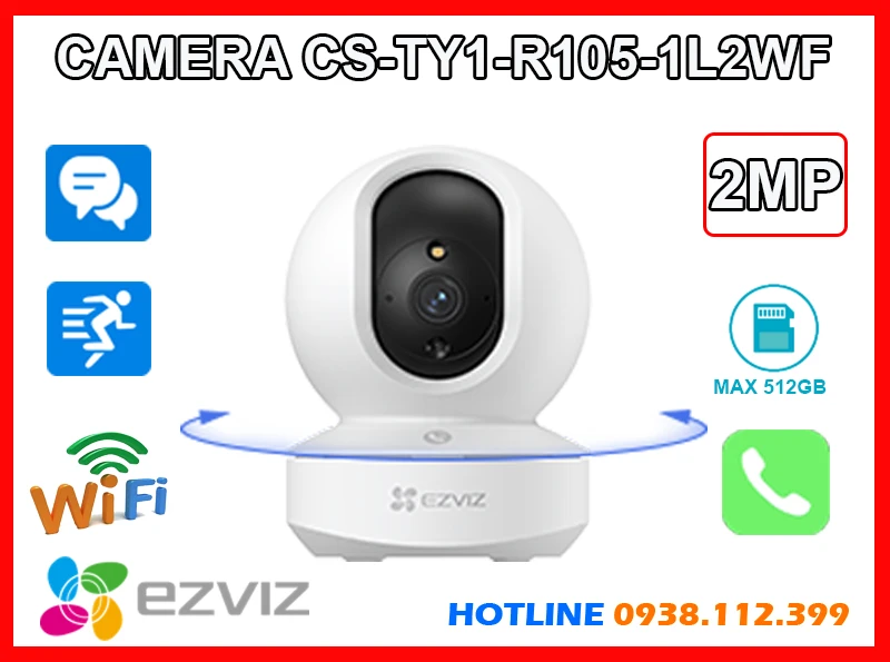 CS-TY1-R105-1L2WF,CS-TY1-R105-1L2WF rẻ nhất, Loại Camera CS-TY1-R105-1L2WF Chất lượng nhất,CS-TY1-R105-1L2WF IP Wifi Tốt nhất