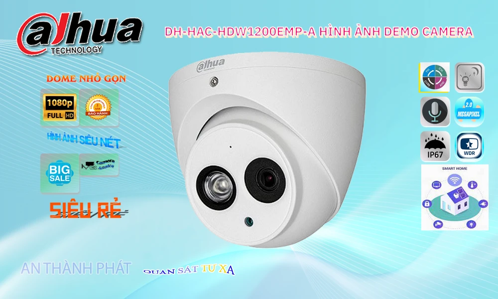 DH-HAC-HDW1200EMP-A Camera Thiết kế Đẹp Dahua DH-HAC-HDW1200EMP-A Camera Thiết kế Đẹp Dahua