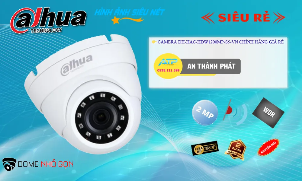 DH-HAC-HDW1200MP-S5-VN sắc nét Dahua DH-HAC-HDW1200MP-S5-VN sắc nét Dahua