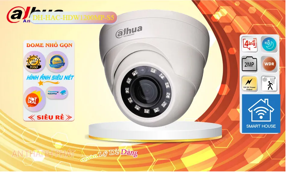 DH-HAC-HDW1200MP-S5 sắc nét Dahua DH-HAC-HDW1200MP-S5 sắc nét Dahua