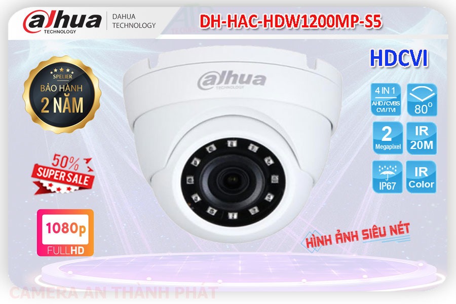 DH-HAC-HDW1200MP-S5 sắc nét Dahua DH-HAC-HDW1200MP-S5 sắc nét Dahua