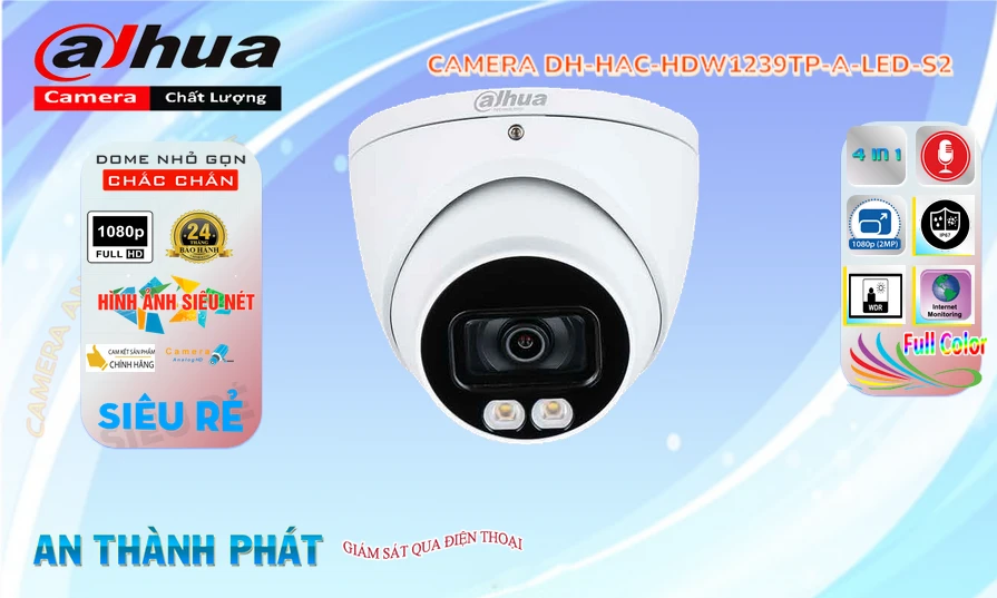 \Camera Dahua DH-HAC-HDW1239TP-A-LED-S2 Tích hợp đèn LED trợ sáng \Camera Dahua DH-HAC-HDW1239TP-A-LED-S2 Tích hợp đèn LED trợ sáng