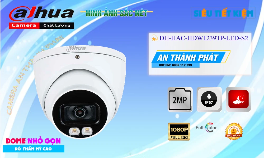 DH-HAC-HDW1239TP-LED-S2 sắc nét Dahua
