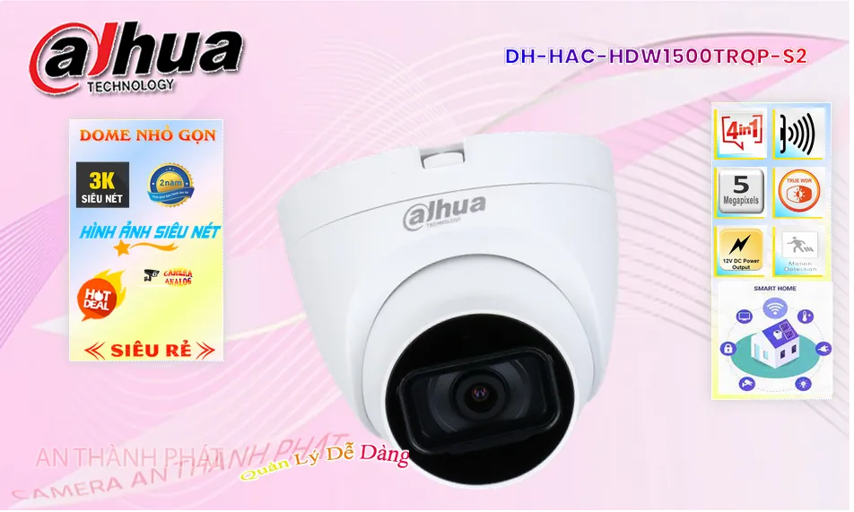 Camera Dahua Sắc Nét DH-HAC-HDW1500TRQP-S2