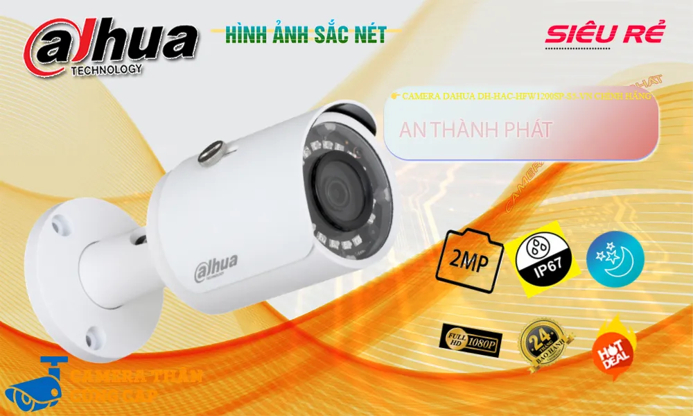 DH-HAC-HFW1200SP-S5-VN sắc nét Dahua