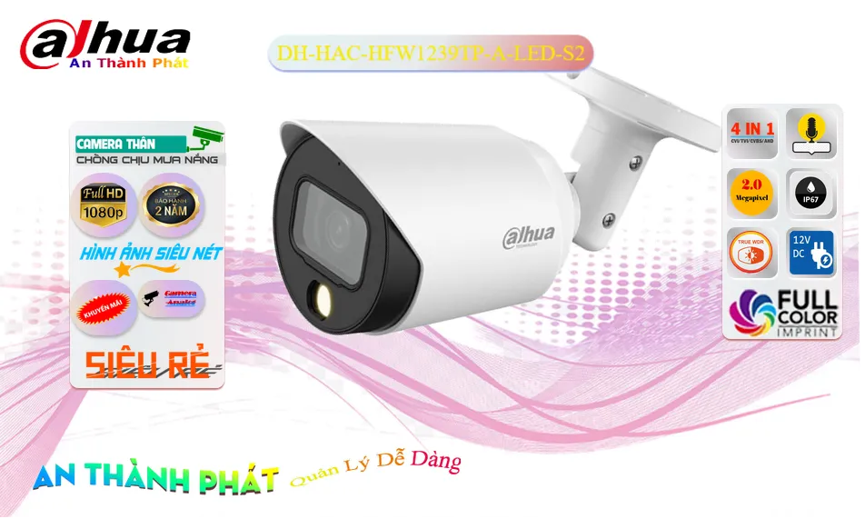DH-HAC-HFW1239TP-A-LED-S2 sắc nét Dahua