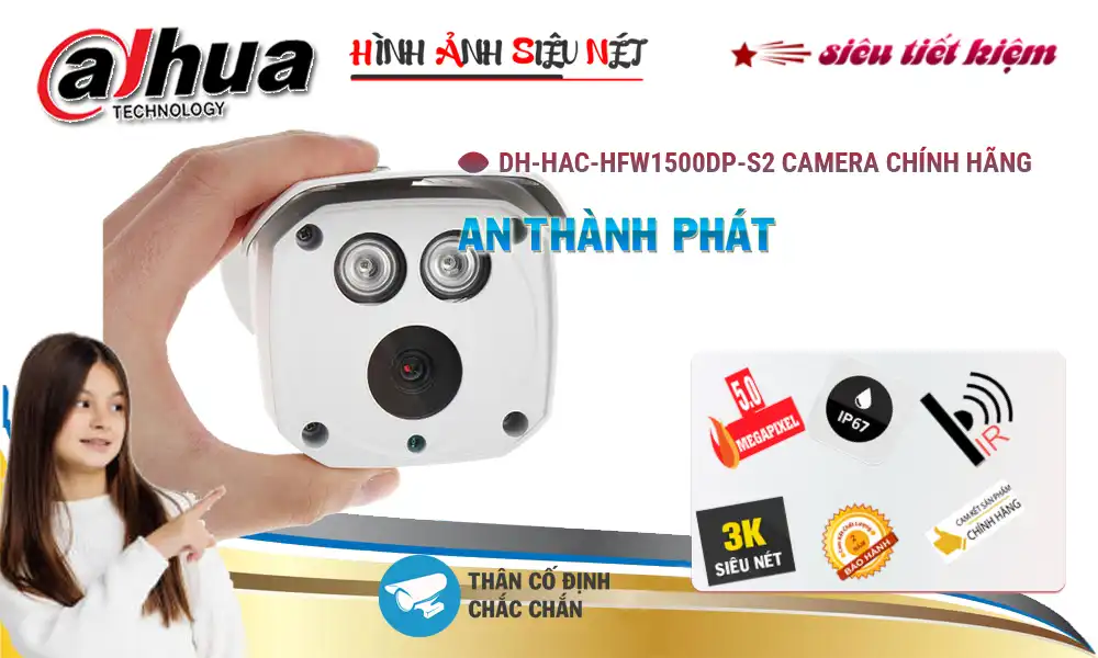 ➠ DH-HAC-HFW1500DP-S2 sắc nét Dahua ➠ DH-HAC-HFW1500DP-S2 sắc nét Dahua