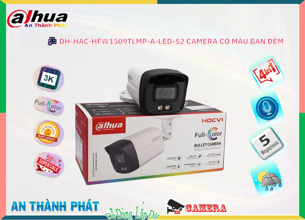 DH-HAC-HFW1509TLMP-A-LED-S2 sắc nét Dahua DH-HAC-HFW1509TLMP-A-LED-S2 sắc nét Dahua