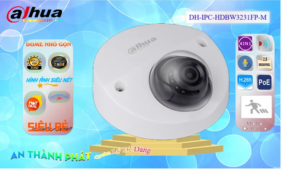 DH-IPC-HDBW3231FP-M sắc nét Dahua