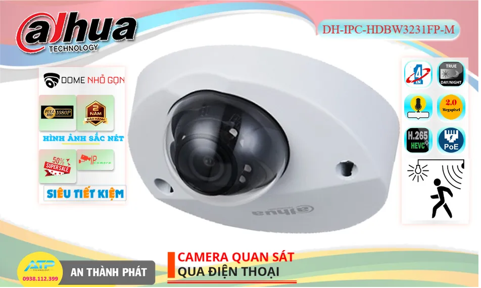DH-IPC-HDBW3231FP-M sắc nét Dahua