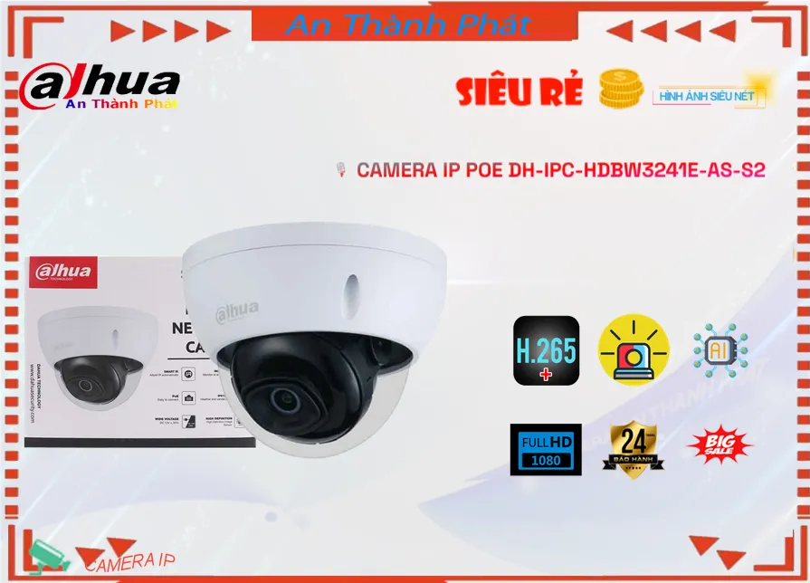 DH-IPC-HDBW3241E-AS-S2 Camera An Ninh Giá tốt DH-IPC-HDBW3241E-AS-S2 Camera An Ninh Giá tốt