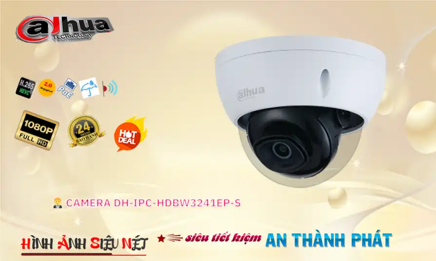 ➠  DH-IPC-HDBW3241EP-S sắc nét Dahua