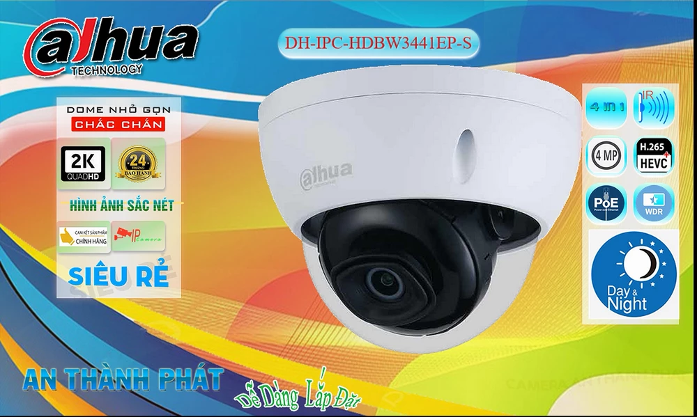 DH-IPC-HDBW3441EP-S sắc nét Dahua ➠ DH-IPC-HDBW3441EP-S sắc nét Dahua ➠