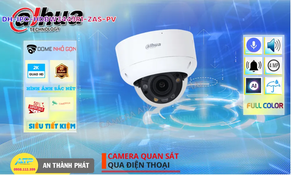 DH-IPC-HDBW3449R1-ZAS-PV sắc nét Dahua ➠