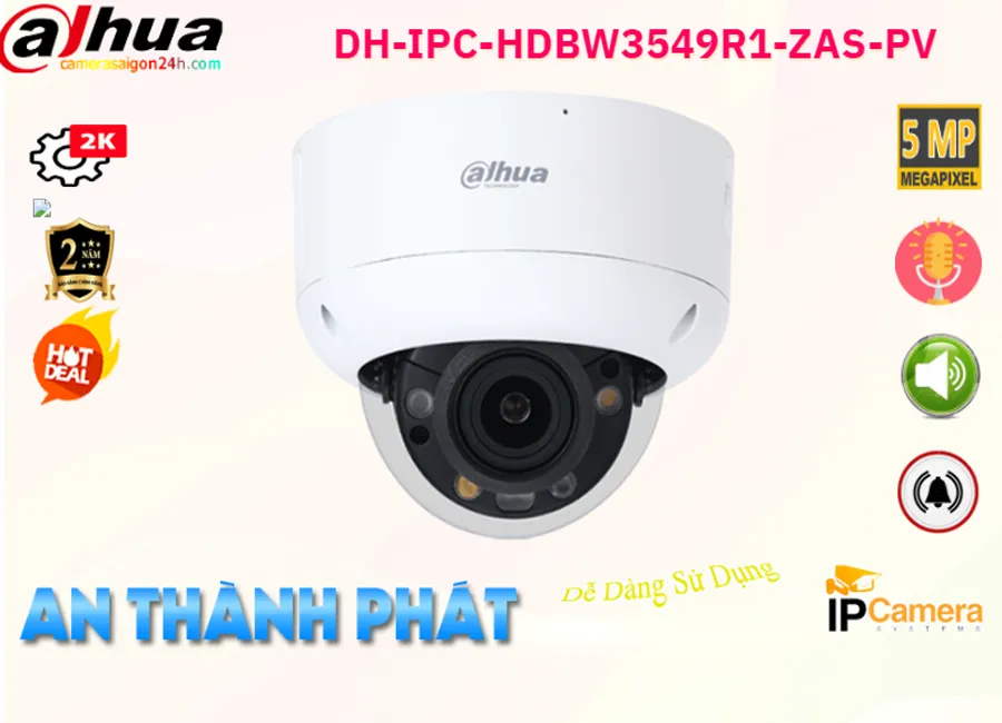 DH-IPC-HDBW3549R1-ZAS-PV sắc nét Dahua ➠ DH-IPC-HDBW3549R1-ZAS-PV sắc nét Dahua ➠