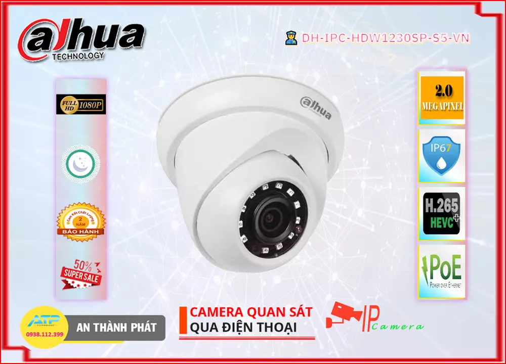 Camera IP Dahua DH-IPC-HDW1230SP-S5-VN,Giá DH-IPC-HDW1230SP-S5-VN, Camera quan sát DH-IPC-HDW1230SP-S5-VN Giá hấp dẫn,Bán rẻ DH-IPC-HDW1230SP-S5-VN,DH-IPC-HDW1230SP-S5-VN Ip sắc nét  giá mới nhất,thông số DH-IPC-HDW1230SP-S5-VN 2.0 megapixel FULL HD 1080P,DH-IPC-HDW1230SP-S5-VN Giá rẻ,tuổi thọ DH-IPC-HDW1230SP-S5-VN,DH-IPC-HDW1230SP-S5-VN Chính hãng,Giá buôn DH-IPC-HDW1230SP-S5-VN,Địa Chỉ Bán DH-IPC-HDW1230SP-S5-VN,DH-IPC-HDW1230SP-S5-VN Tốt nhất,Giá Bán DH-IPC-HDW1230SP-S5-VN,DH-IPC-HDW1230SP-S5-VN nơi bán rẻ nhất,DH-IPC-HDW1230SP-S5-VN bán rẻ