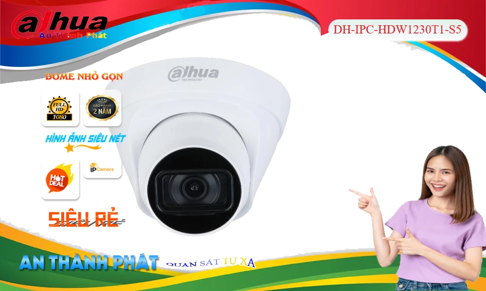 DH-IPC-HDW1230T1-S5 sắc nét Dahua DH-IPC-HDW1230T1-S5 sắc nét Dahua