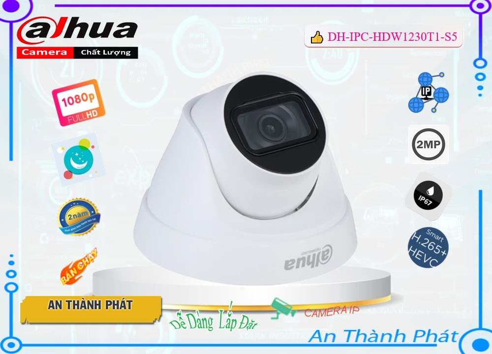 DH-IPC-HDW1230T1-S5 sắc nét Dahua DH-IPC-HDW1230T1-S5 sắc nét Dahua
