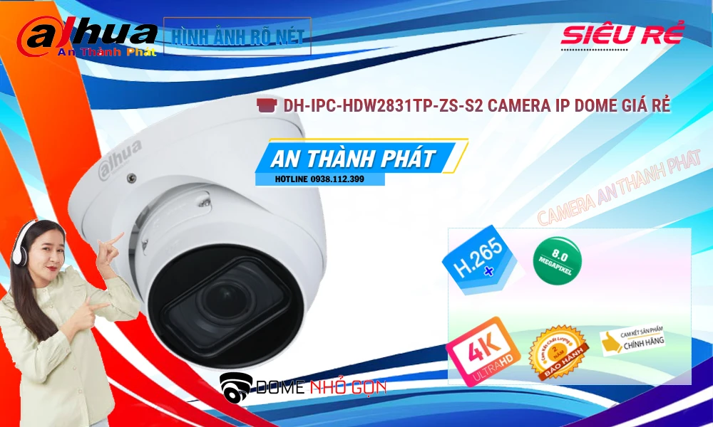 DH-IPC-HDW2831TP-ZS-S2 sắc nét Dahua