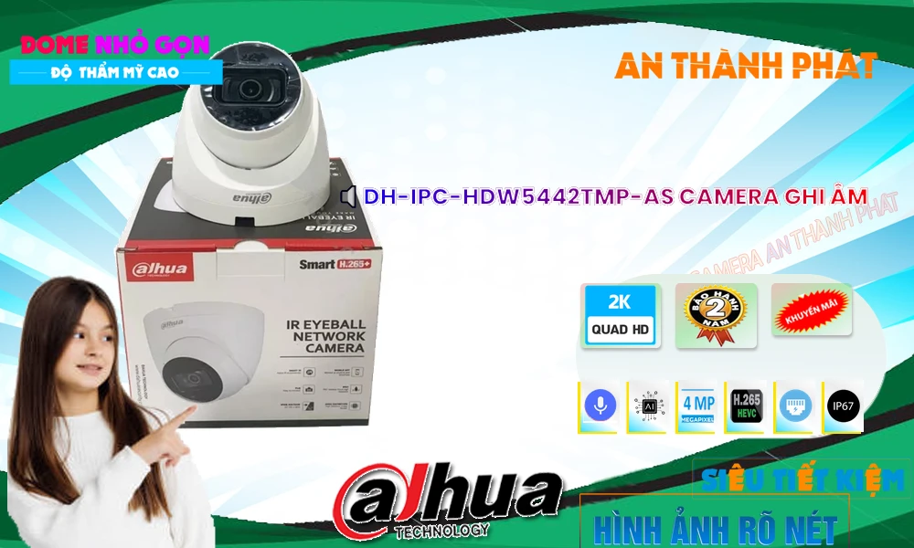 DH-IPC-HDW5442TMP-AS sắc nét Dahua DH-IPC-HDW5442TMP-AS sắc nét Dahua