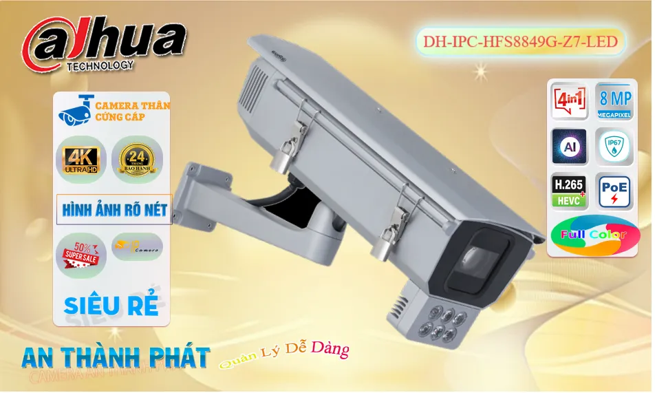 DH-IPC-HFS8849G-Z7-LED sắc nét Dahua