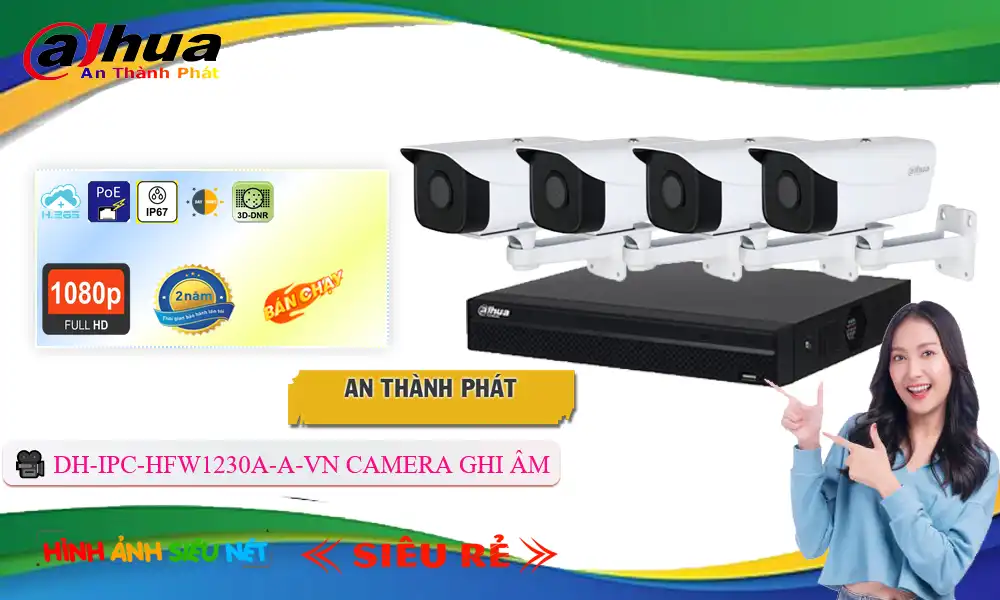 ➠ DH-IPC-HFW1230A-A-VN sắc nét Dahua ➠ DH-IPC-HFW1230A-A-VN sắc nét Dahua