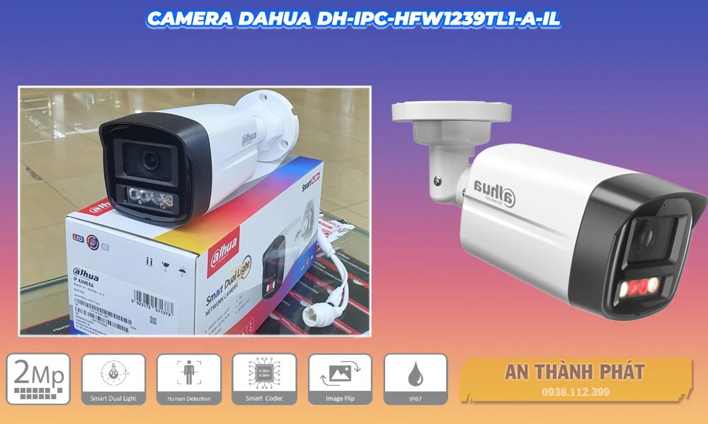 Camera IP PoE DH-IPC-HFW1239TL1-A-IL Chức Năng Cao Cấp cho các giải pháp camera giá rẻ